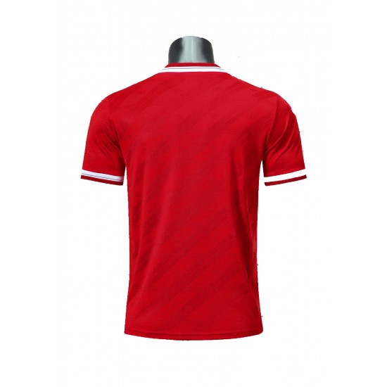 Camisola Manchester United Retro Equipamento Primeiro 1986 Manga Curta